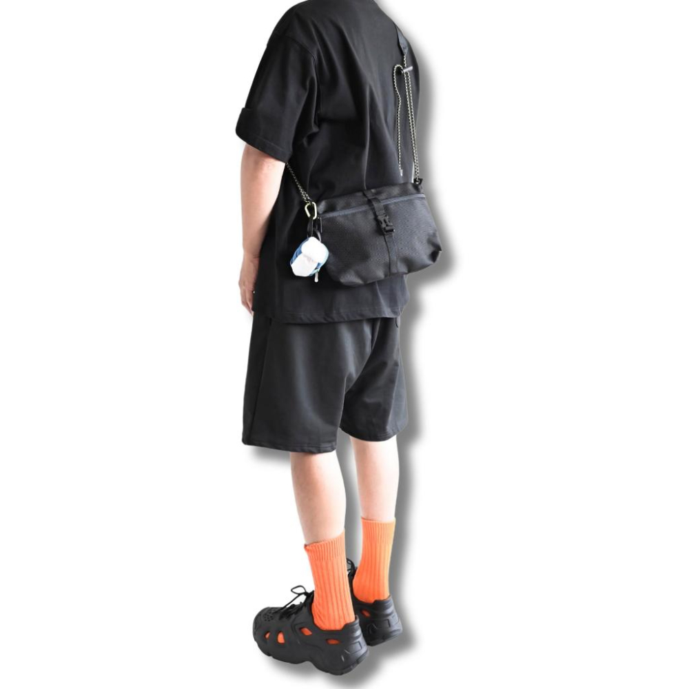 台灣公司貨 撞色 網眼 圓筒包 小包 超小包 收納袋 鑰匙包  耳機包  AirPods 充電線 零錢包 掛包-細節圖5