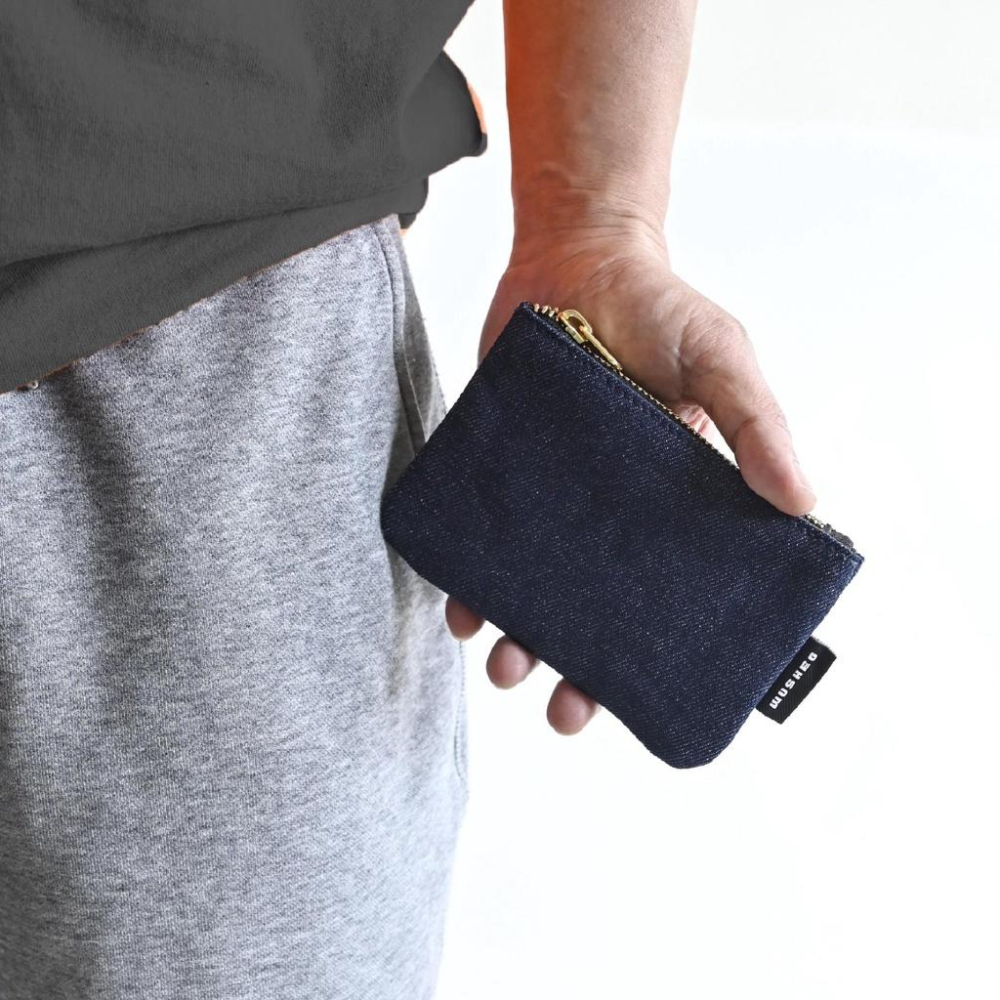 WuSheg TYPE 7 黃銅 YKK  復古80s 經典  零錢包 丹寧 重磅 14oz 牛仔 原色-細節圖3