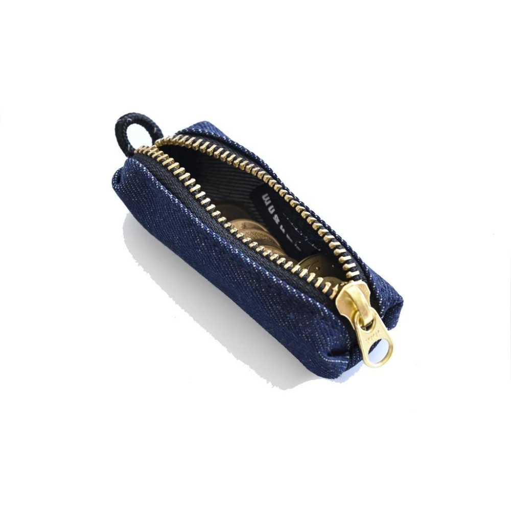 WuSheg TYPE 7 黃銅 YKK  復古80s 經典  零錢包 丹寧 重磅 14oz 牛仔 原色-細節圖7