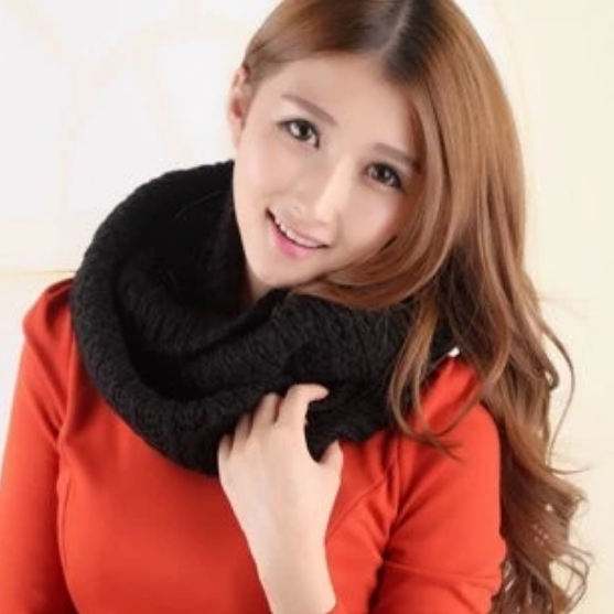 🇹🇼 台灣現貨 | 冬季特賣 ✨ 韓版百搭加厚針織圍巾/圍脖/雙圈保暖披肩 | 男女同款 ✨🔥 寒冬必備，柔軟親膚-細節圖2