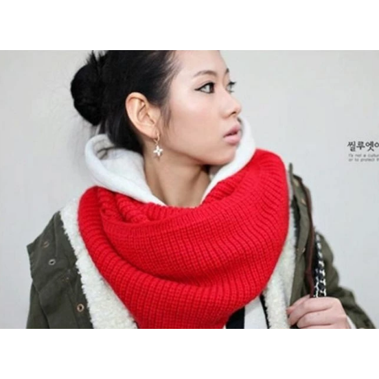 🇹🇼 台灣現貨 | 冬季特賣 ✨ 韓版百搭加厚針織圍巾/圍脖/雙圈保暖披肩 | 男女同款 ✨🔥 寒冬必備，柔軟親膚-規格圖4