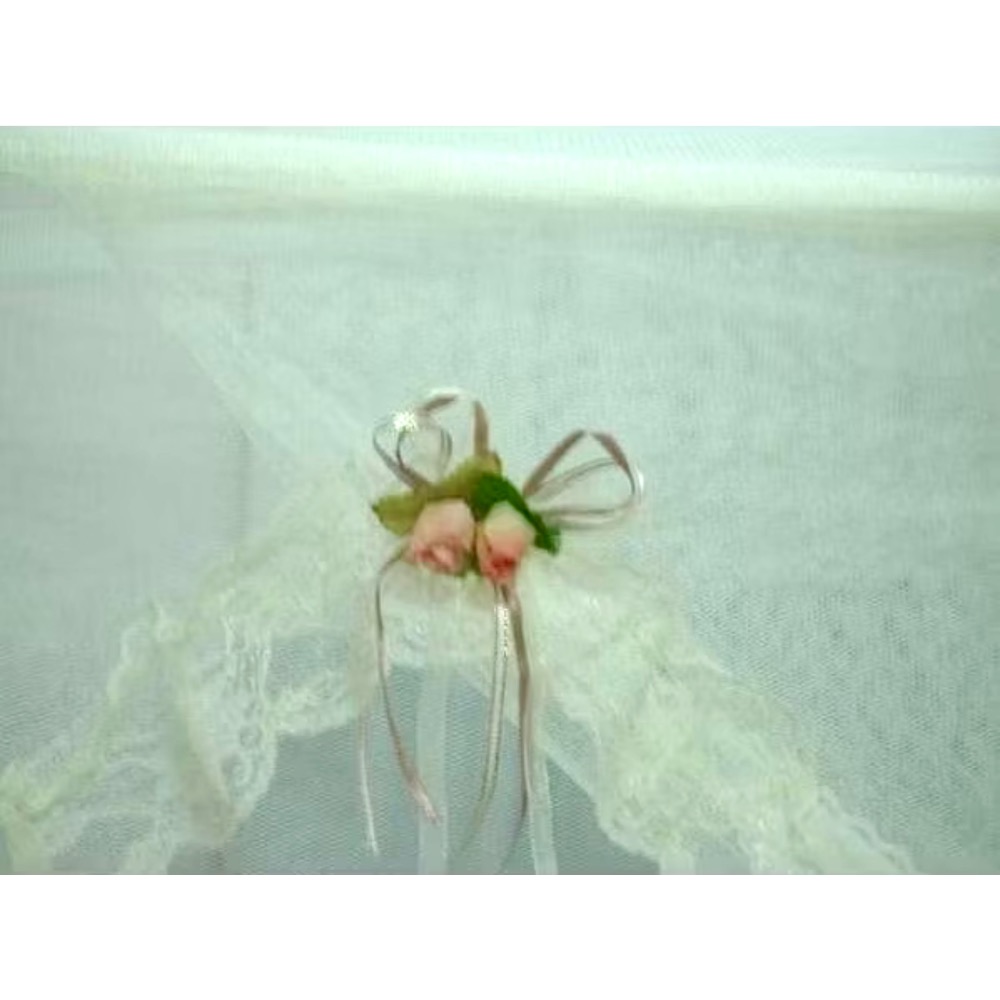 獨家版型｜蕾絲睡公主風四角蚊帳｜柔軟透氣・雙人單人可選-細節圖3