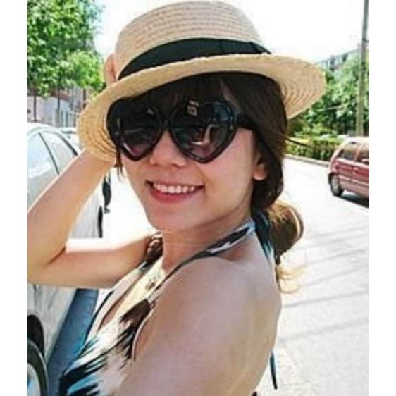 台灣現貨 麥桿平頂帽 巴拿馬帽 麥草編織草帽 防曬遮陽帽 沙灘帽 男女通用小臉帽 圓頂帽 夏季草帽-細節圖2