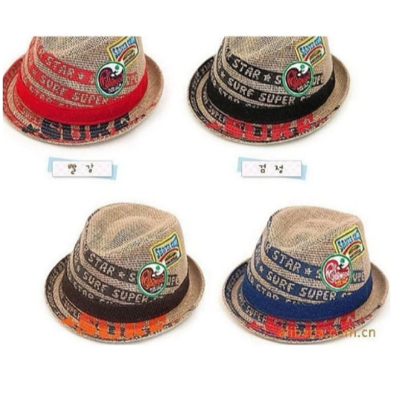 新款 韓國兒童太陽帽子 超讚遮陽寶寶爵士帽 紳士帽小禮帽草帽男生女生可-細節圖4