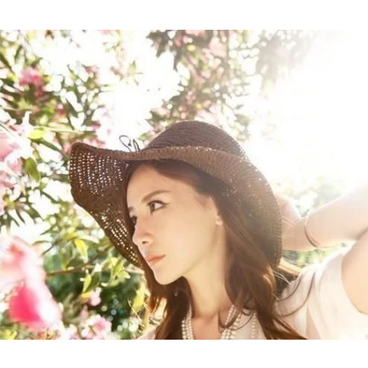 現貨網美抖音小紅書旅遊鬆弛度假草帽遮陽帽沙攤帽可折疊海攤海邊-細節圖2