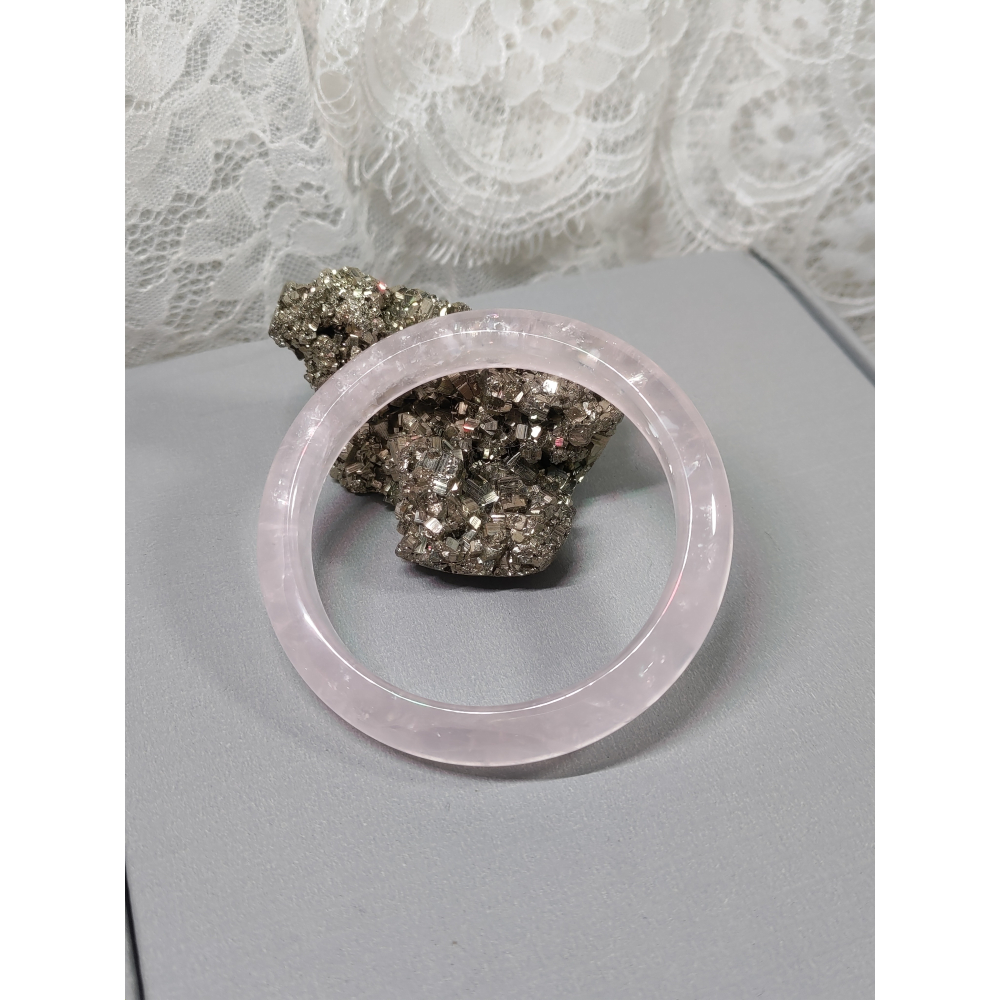莫桑粉水晶手鐲 爆閃莫桑粉水晶 粉水晶手鐲-細節圖3