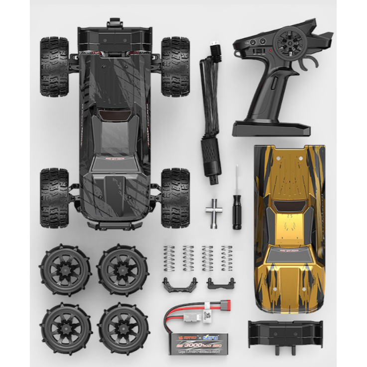 美嘉欣 無刷 14209 14210 四驅遙控車 V2版 競速卡車 越野車 大腳車 遙控車 金屬傳動 拉力車 飄移車-細節圖8