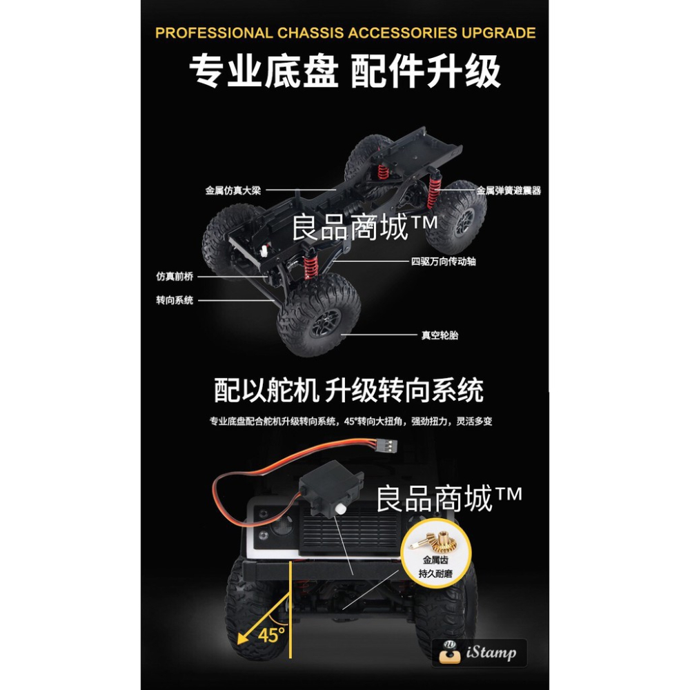 莽牛 MN99 遙控車 全比例遙控1:12四驅攀爬車 衛士紀念版 RC 模型遙控玩具-細節圖4