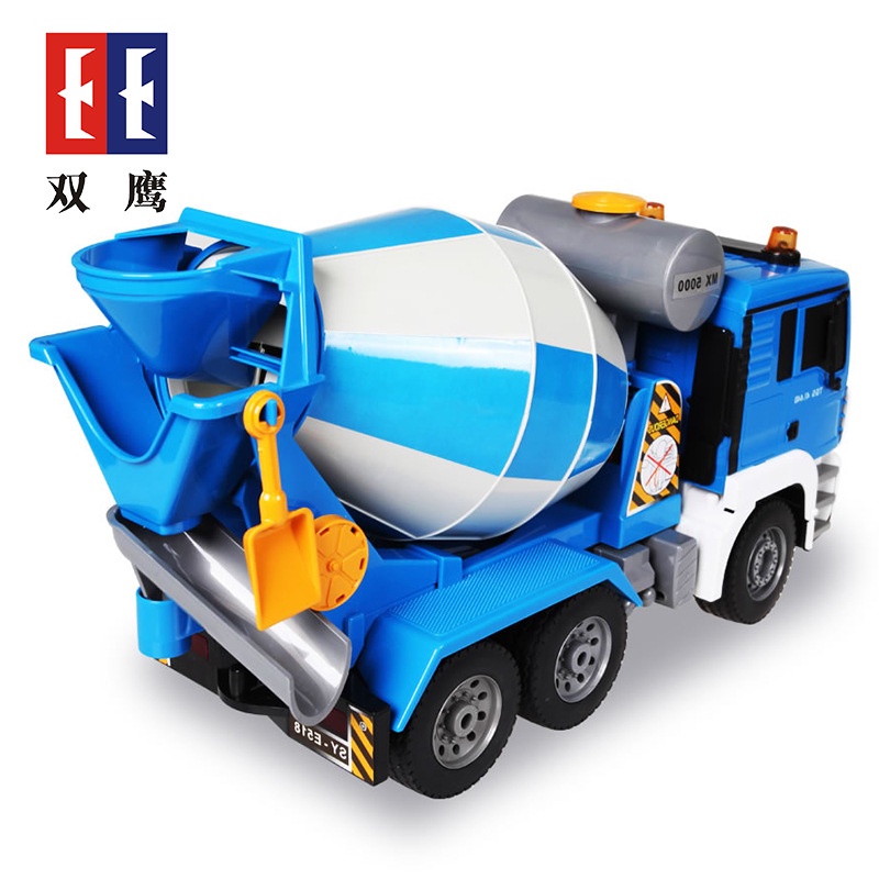 【良品商城】雙鷹 518 大型 遙控水泥車 水泥 工程車 攪拌車 混泥土車 工程車 遙控 遙控混泥土車 E518-細節圖7