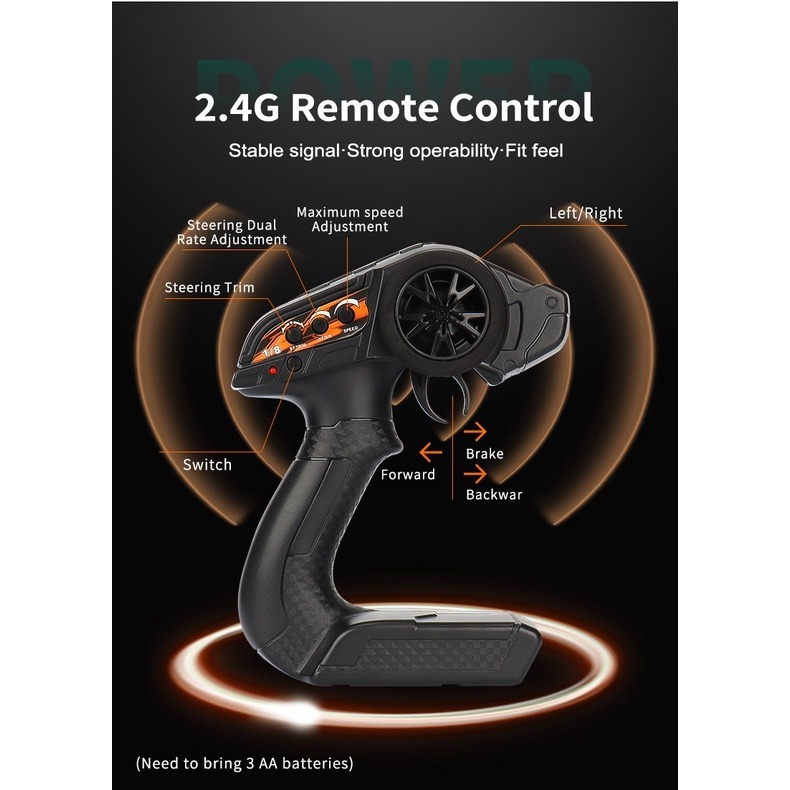 【台灣現貨】遙控車 超大 1/8 大型 攀爬車 攀岩車 高速 遙控車 暴力 大腳車 越野車 環速 104 良品商城-細節圖4