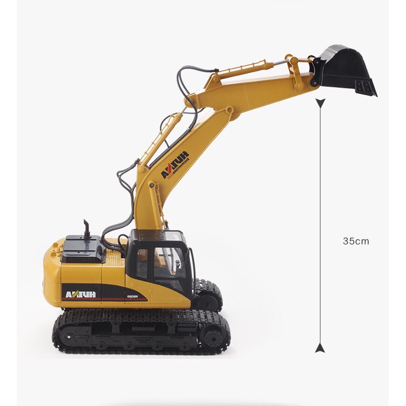 遙控 挖土機 遙控怪手 匯納 550 遙控車 大型 2.4G 挖掘機 生日禮物 鏟土機 工程車 合金【良品商城】-細節圖4