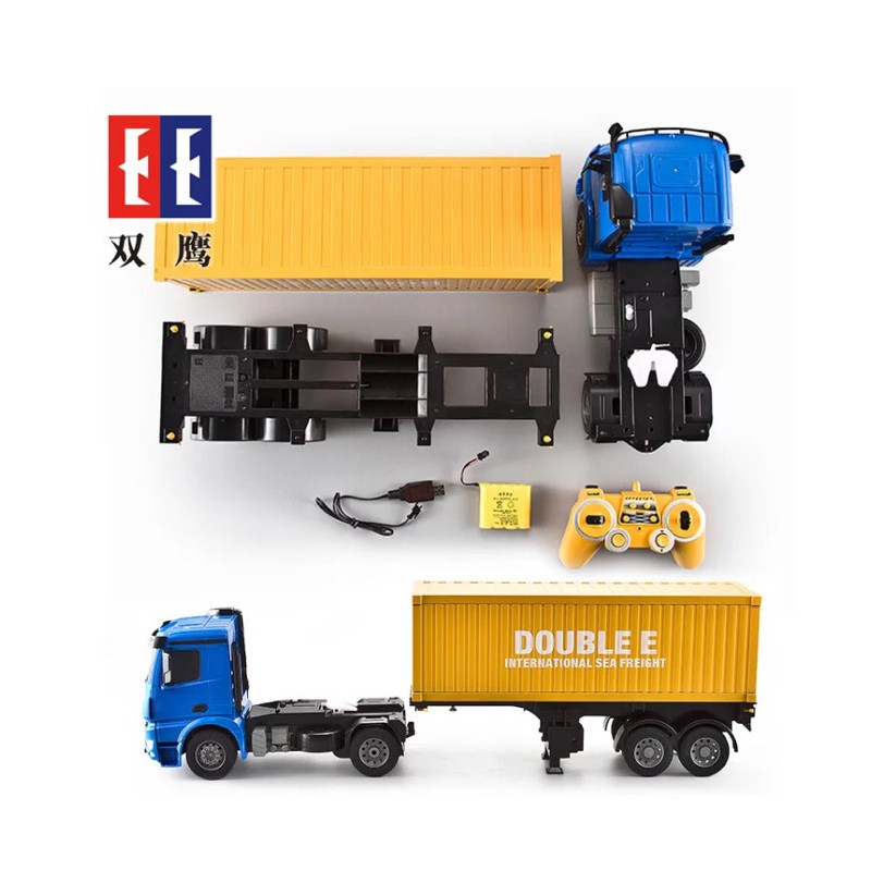 遙控車 遙控 貨櫃車 雙鷹 564 正版授權 遙控 貨車 ( 挖土機 拖車 砂石車 系列 ★良品商城★-細節圖6