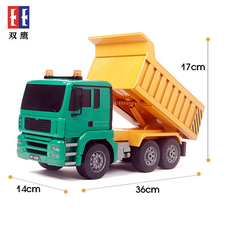 【現貨秒發】遙控車 雙鷹 遙控 砂石車 工程車 卡車 自卸車 賓士授權 525 1:20 大型 561 挖土機 良品商城-細節圖6