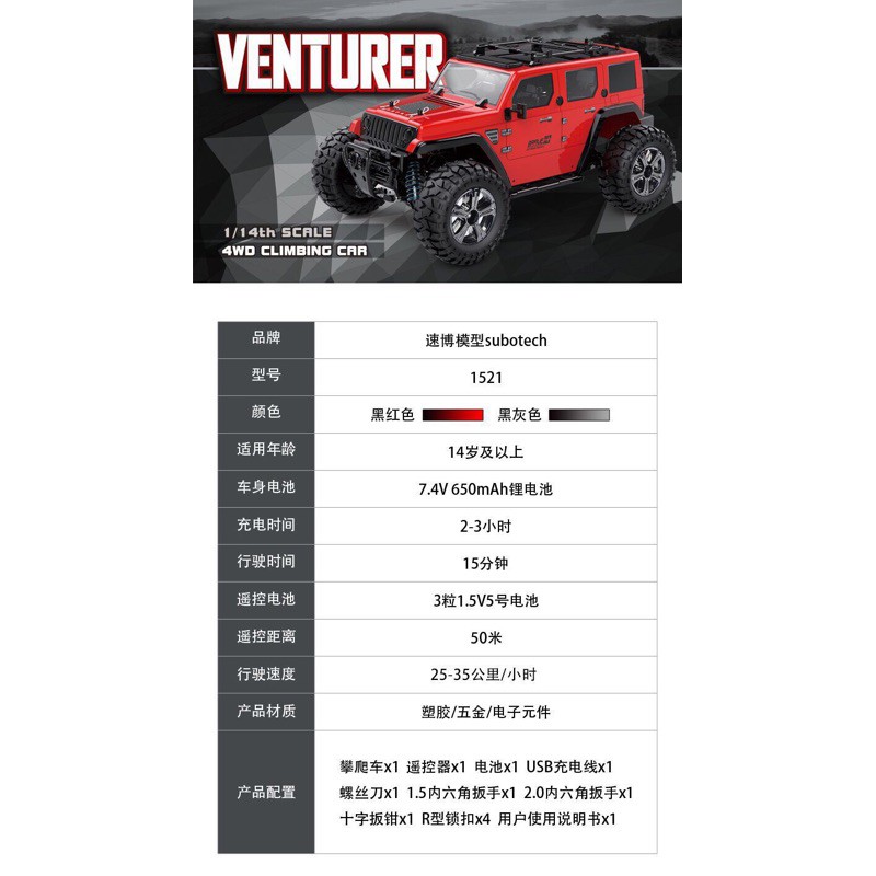 【速發】遙控車 速博 BG 1521 遙控吉普車 牧馬人 攀岩車 攀爬車 越野車 高速遙控車 兒童玩具 生日禮物男孩禮物-細節圖8
