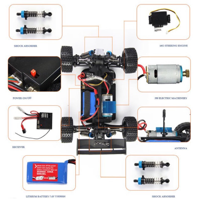 【現貨】遙控車 遙控賽車 遙控玩具 偉力 959 越野車 高速車 甩尾車 聖誕禮物 生日禮物 男童禮物 良品商城-細節圖7