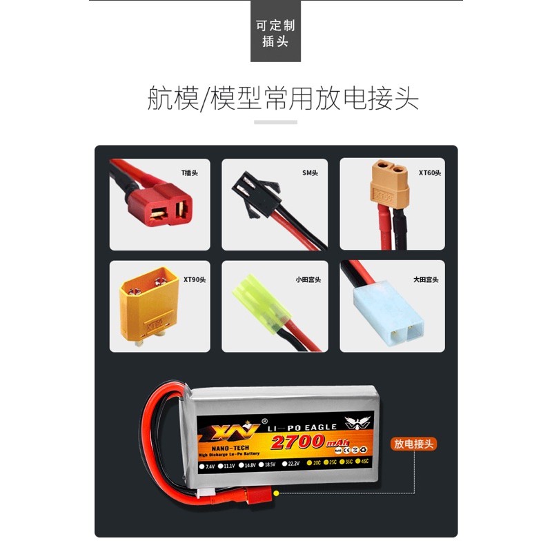 遙控車 電池 偉力 12428 144001 124017 鷹王 7.4V 電池 高速車 暴力 104009 升級專用-細節圖7