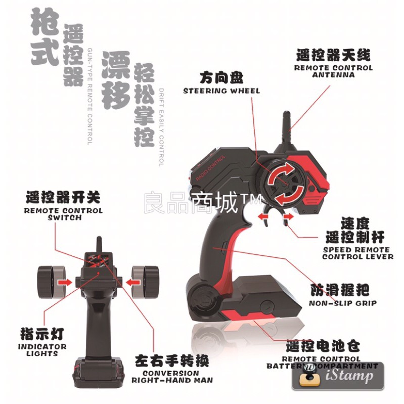 【良品商城】高速遙控車 越野 攀爬車 充電遙控車 甩尾車 RC 四驅漂移 遙控玩具 四驅車 生日禮物 合金遙控車 攀岩車-細節圖8