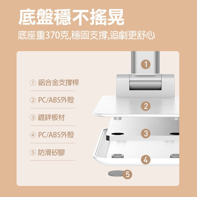 手機支架 追劇神器 伸縮支架 懶人支架 平板支架 防疫首選 追劇好物【良品商城】-細節圖6