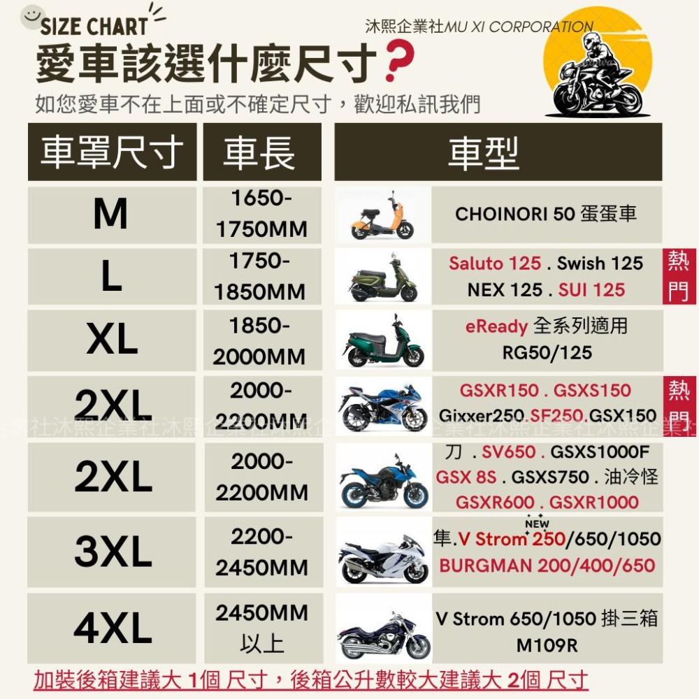 【SUZUKI 專用車罩】升級加厚🇹🇼發票◈沐熙重機配件◈GSXR150 GIXXER 250SF GSX8R阿魯-細節圖2