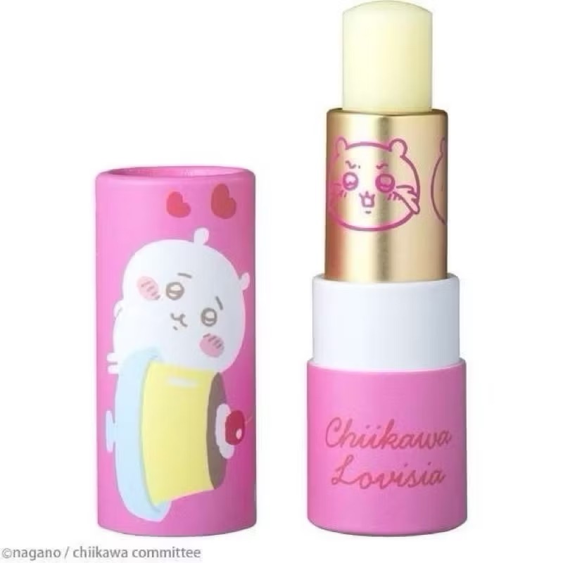 日本🇯🇵正版 Lovisia  X chiikawa 吉伊卡哇 聯名護唇膏 草莓/巧克力/布丁/蜜桃/牛奶-規格圖1