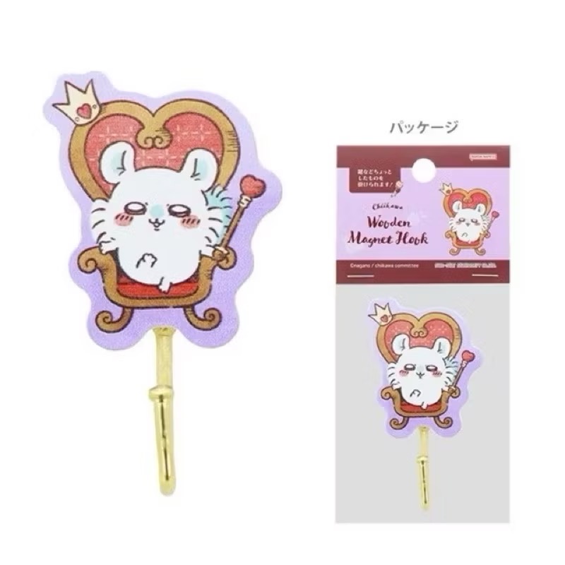 《官方正版》日本🇯🇵代購品 吉伊卡哇 愛麗絲夢境 木製磁吸掛勾 掛勾 磁鐵掛勾 吉伊卡哇 小八 烏薩奇 小桃-規格圖2