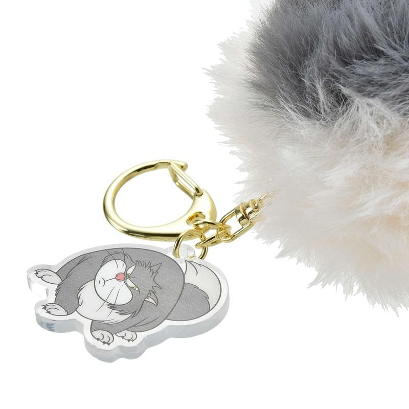 日本🇯🇵正版 迪士尼商店Disney 壞貓魯斯佛 路西法 毛絨尾巴 鑰匙圈吊飾 肉球吊飾-細節圖4