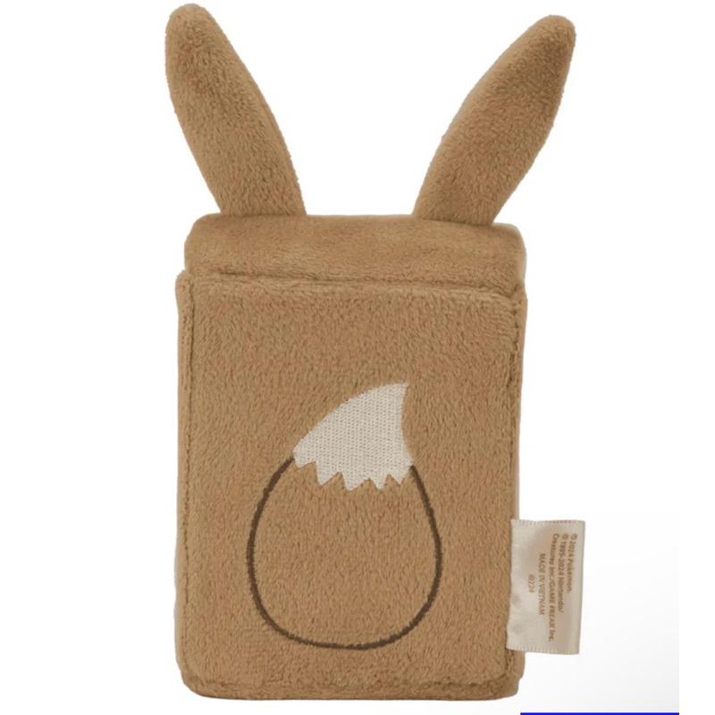 日本🇯🇵正版 寶可夢商店購入 毛茸茸卡片套 卡片收納包 小物包 小廢包 皮卡丘款/伊布款-細節圖2