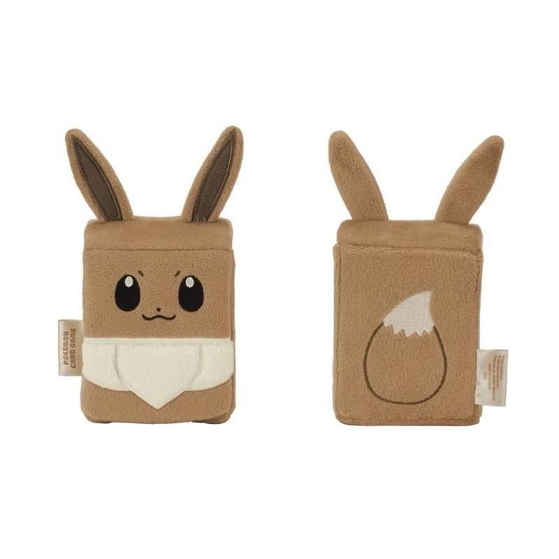 日本🇯🇵正版 寶可夢商店購入 毛茸茸卡片套 卡片收納包 小物包 小廢包 皮卡丘款/伊布款-細節圖8