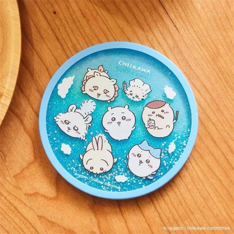 研達chiikawa 吉伊卡哇流沙杯墊 (兩款) 防滑墊  隔熱杯墊 壓克力杯墊-細節圖4