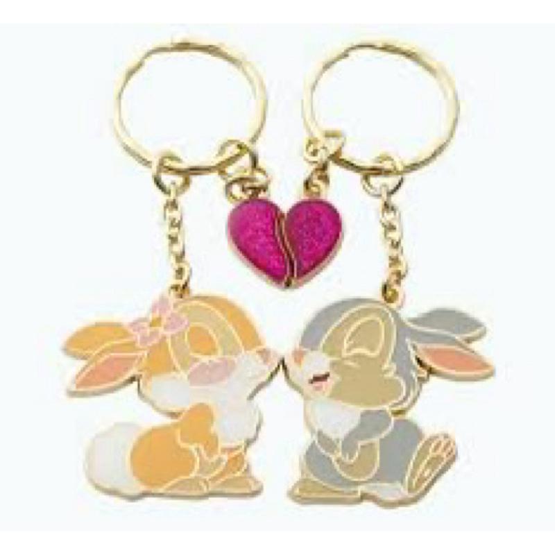 正版東京Disney♥️迪士尼 小鹿斑比 桑普 邦尼 鑰匙圈 情侶吊飾 兔兔 兔子吊飾-細節圖2