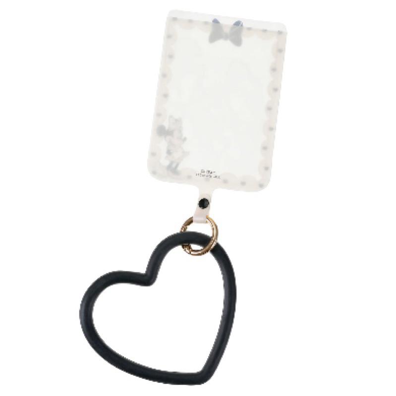 2025新品♥️日本迪士尼商店 米妮粉絲系列 矽膠愛心手腕環 多功能掛繩 通行證套 吊牌 情人節禮物💝-細節圖3