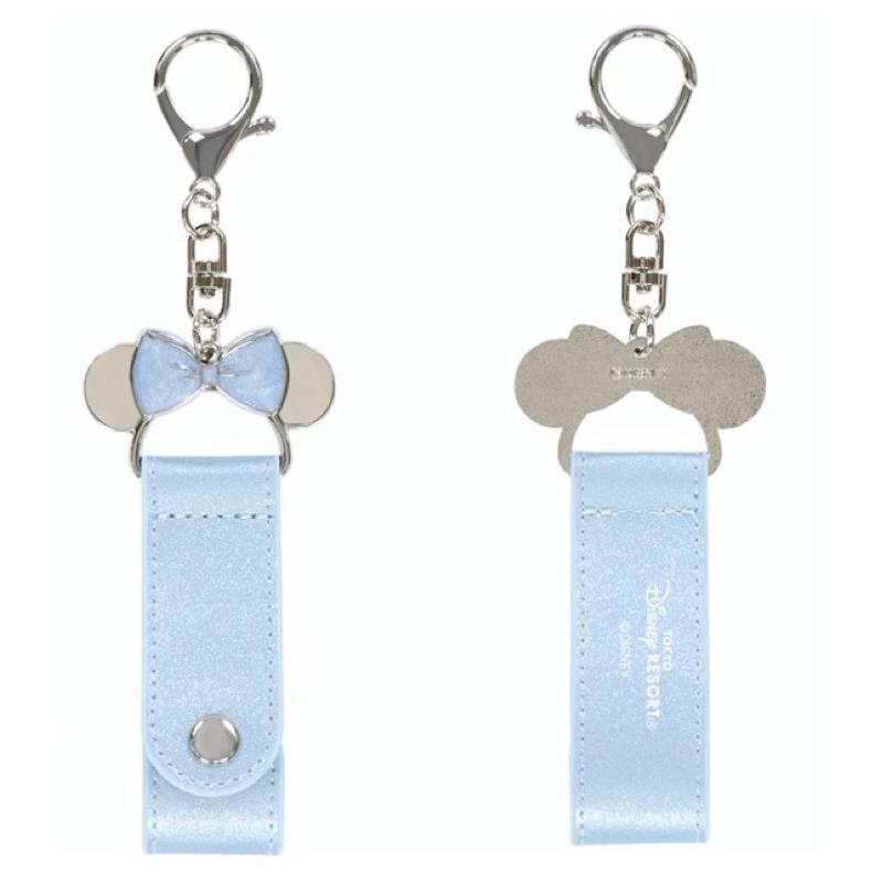東京迪士尼樂園❤️正版全新 米奇 米妮 迪士尼 髮箍收納鑰匙圈 鑰匙圈 藍 黑 銀 玫瑰金-細節圖2