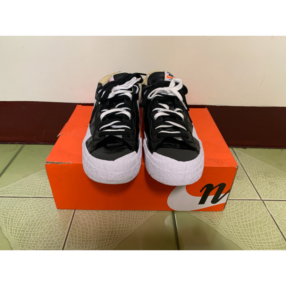 Nike Blazer Low X Sacai Black-細節圖3