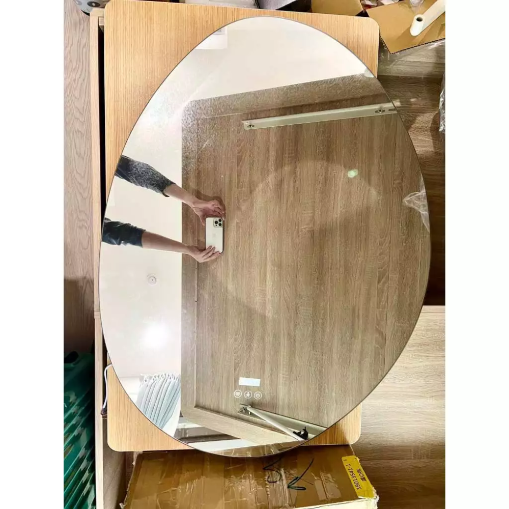 二手近全新 LED智能背光鏡 化妝鏡 發光梳妝鏡 衛浴鏡 浴室鏡 洗手臺燈鏡 掛壁鏡-細節圖3