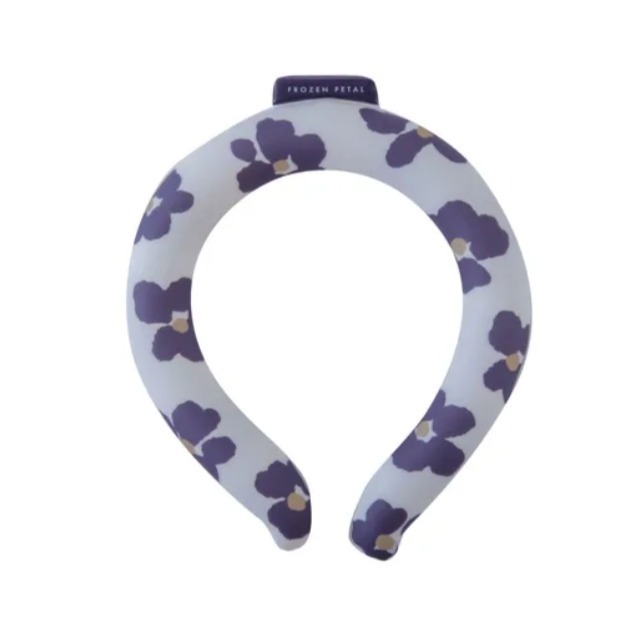 現貨☀️日本正品 夏天 消暑 暑假 必備 涼涼 頸部降溫 降溫神器 花花 可愛 涼感頸圈 冰涼脖頸圈  PCM 頸圈-細節圖3