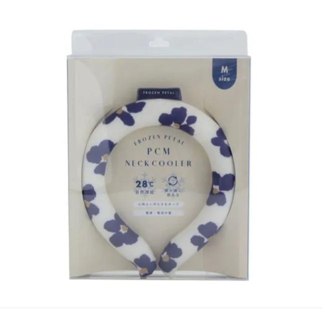 現貨☀️日本正品 夏天 消暑 暑假 必備 涼涼 頸部降溫 降溫神器 花花 可愛 涼感頸圈 冰涼脖頸圈  PCM 頸圈-細節圖4