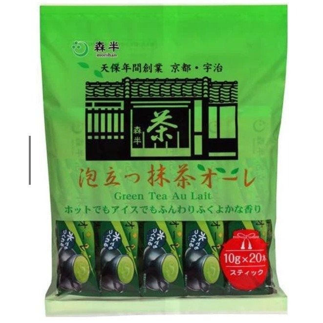 台灣現貨🩵日本森半 抹茶歐蕾 焙茶歐蕾 福吉茶 福吉茶拿提 那堤 抹茶 即時沖泡 露營 居家 戶外活動 簡單快速 拿鐵-規格圖5