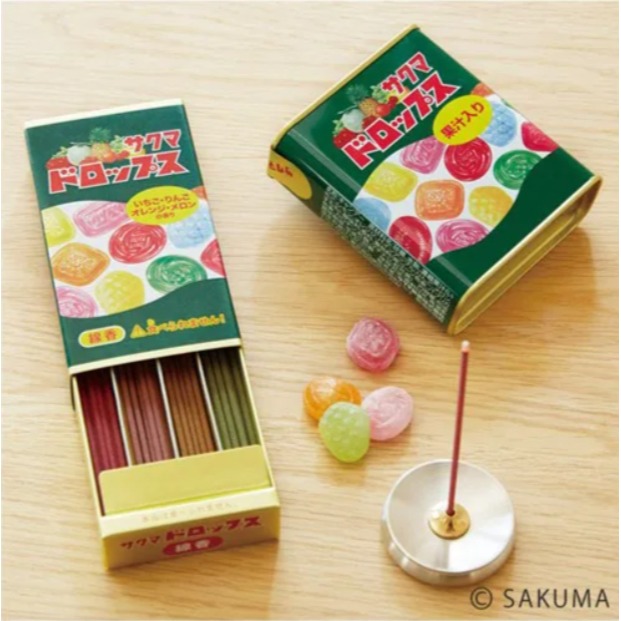 日本製造 台灣現貨 糖果盒 昭和 懷舊線香 佐久間糖 牛奶妹 不二家 日本清酒 明治巧克力 糖果 線香 居家香氛-細節圖6