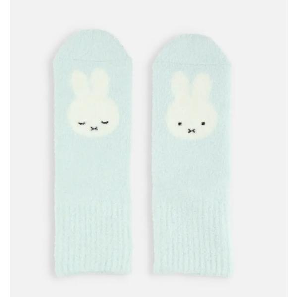 現貨直接出 日本帶回 日本製 miffy x 靴下屋 聯名襪子 毛絨絨 冬天暖襪 可愛襪子 米飛兔 米菲 Tabio-細節圖7