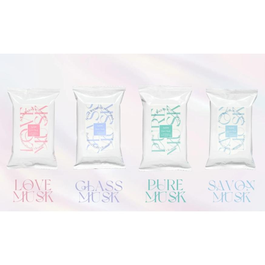 日本正品 代購 日本製造 AurdeW 香水紙巾 擦的香水 濕紙巾 白麝香 清爽 體香 夏天不怕臭臭-細節圖2