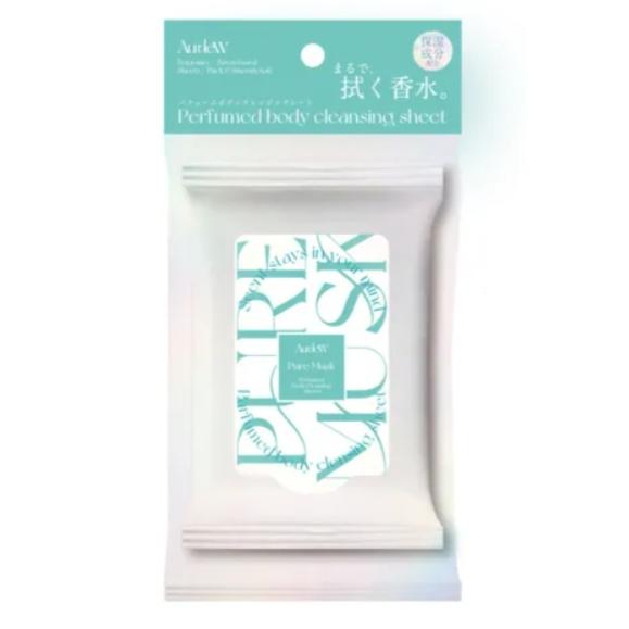 日本正品 代購 日本製造 AurdeW 香水紙巾 擦的香水 濕紙巾 白麝香 清爽 體香 夏天不怕臭臭-細節圖5