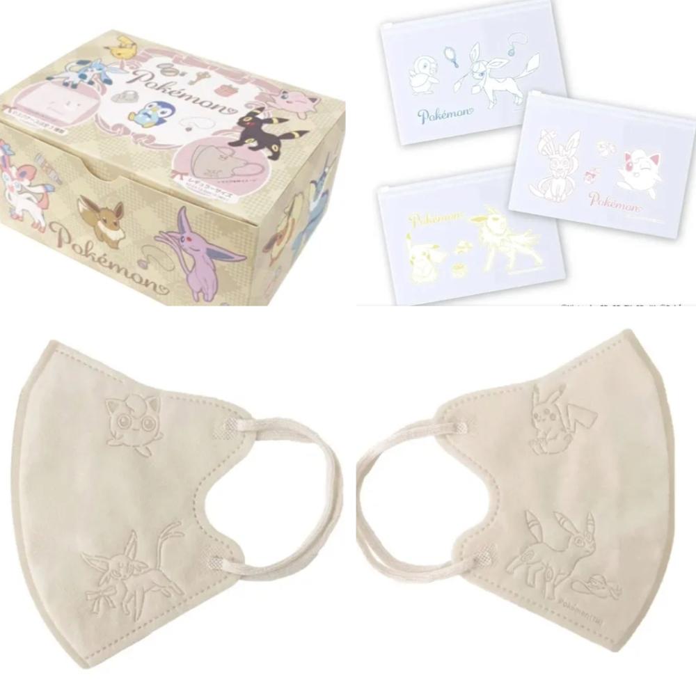 日本代購 寶可夢 史努比 可愛大人用口罩 非醫療用品 pokemon pikachu 3D口罩 吉伊卡哇 米飛兔 空運-細節圖7