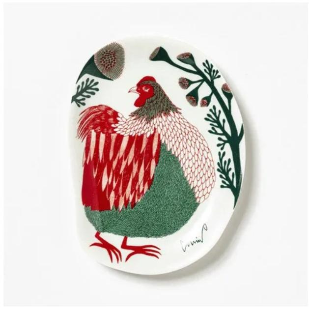 預購商品🩷日本製 日本正品 代購 日本插畫家 moritaMiW 森田 MiW 怪誕 可愛 點心小皿 置物盤 貓咪 小雞-細節圖4