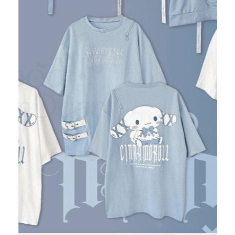 【隔日到貨】在台現貨🇯🇵日本唐吉訶德限定 三麗鷗 世界酷洛米計畫 大耳狗 玉桂狗 藍色短袖 sanrio 現貨僅一件-細節圖2