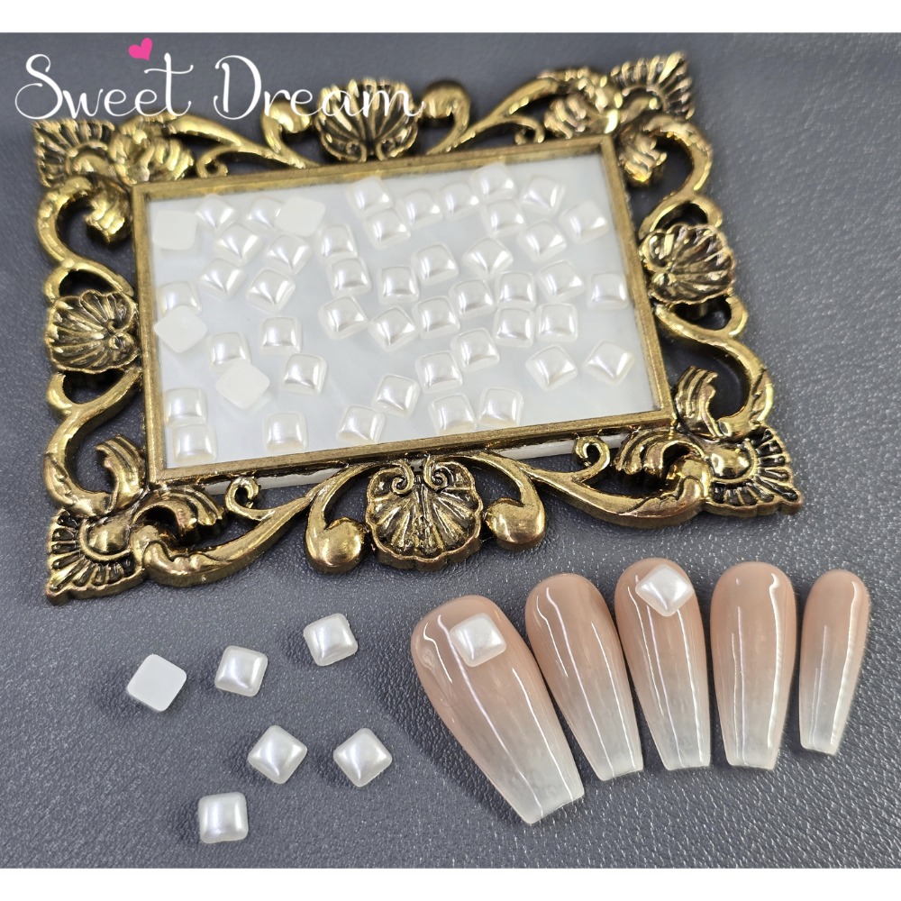 【美甲珍珠】平底造型珍珠飾品。美甲飾品。橢圓珍珠美甲。愛心珍珠美甲。造型珍珠。平底珍珠飾品。指甲珍珠。珍珠飾品造型。-規格圖7