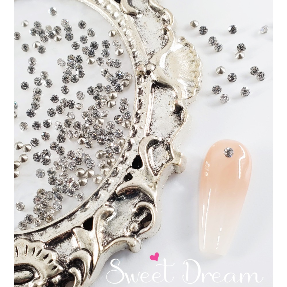 53切面圓形【2mm】尖底100顆