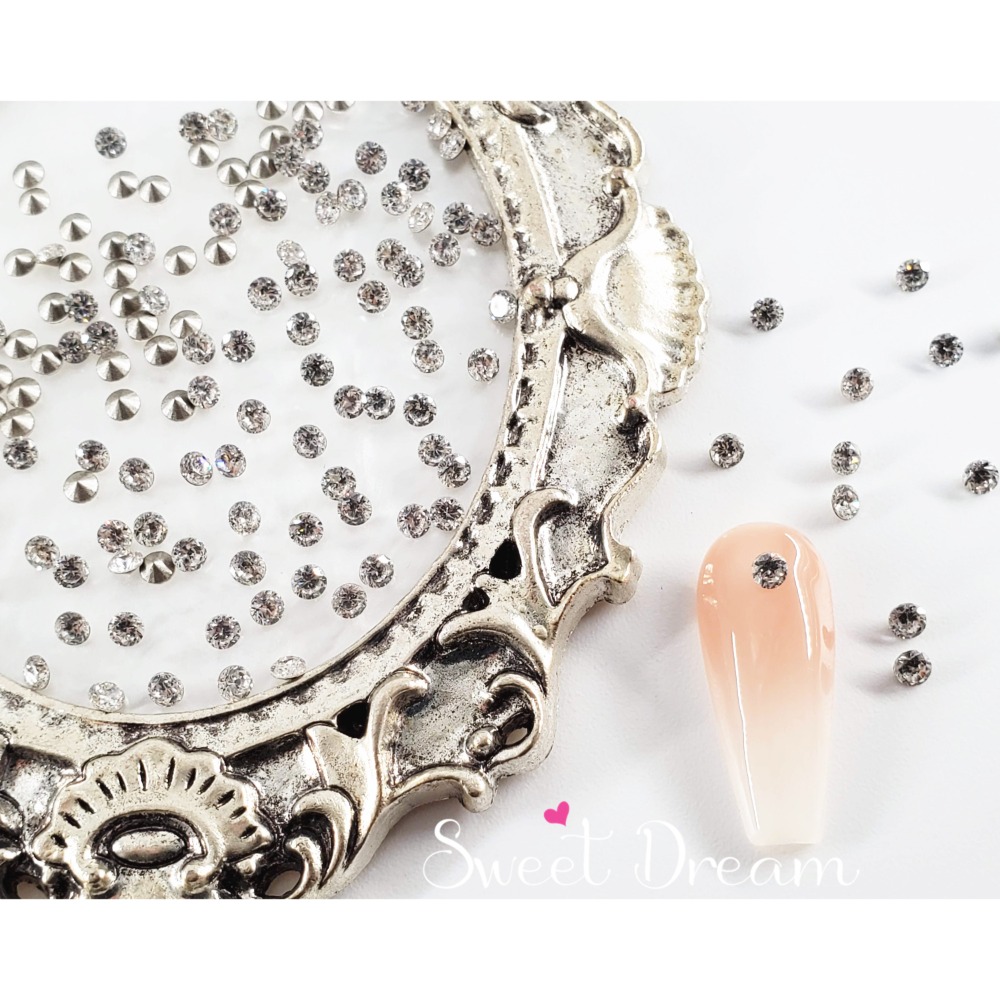 53切面圓形【2.5mm】尖底100顆