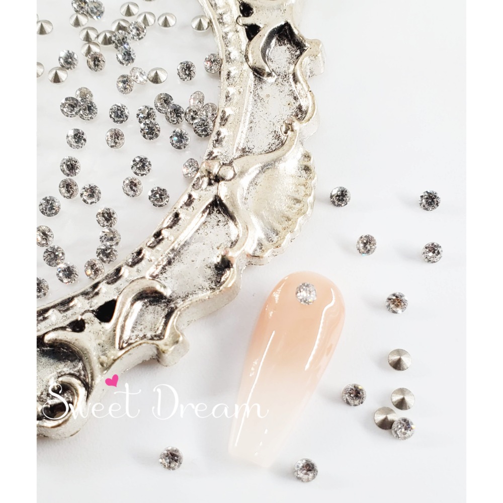 53切面圓形【3mm】尖底100顆