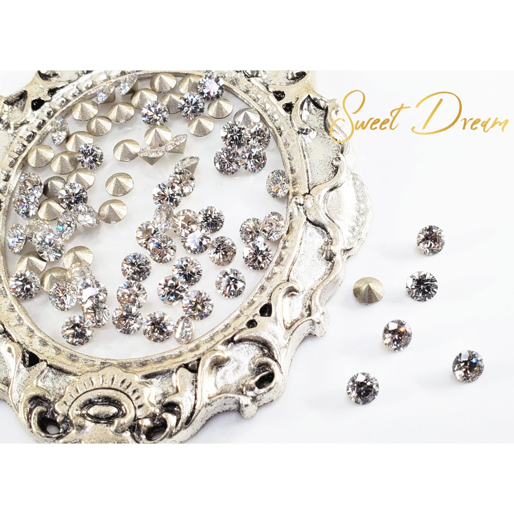 53切面圓形【5mm】尖底50顆