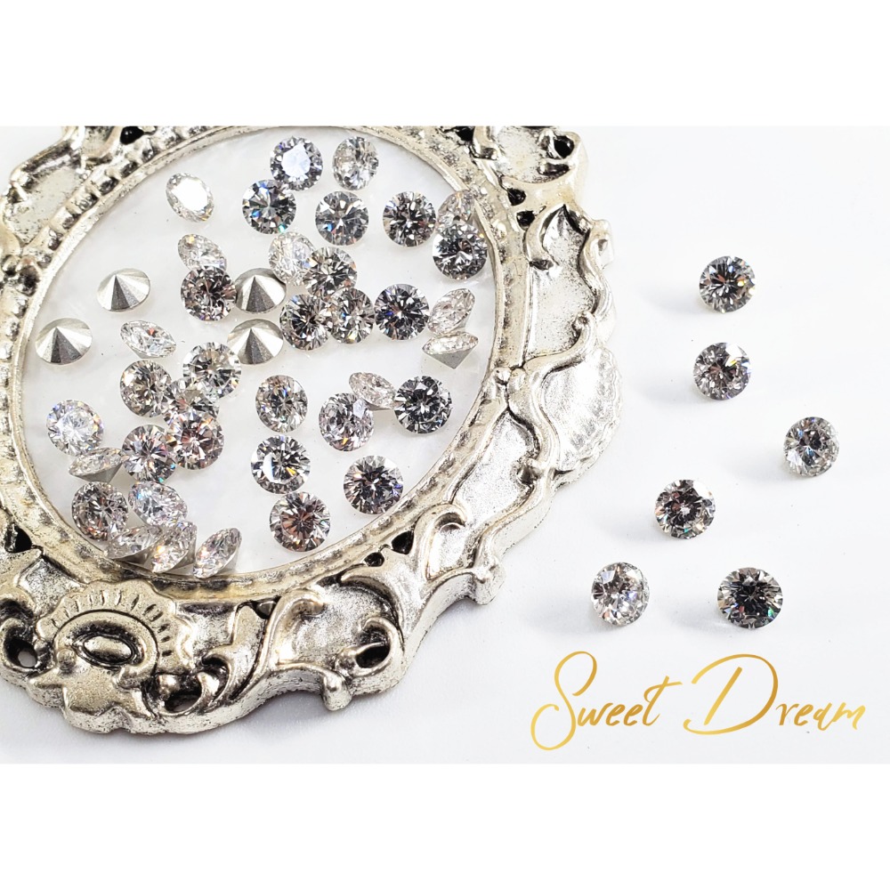 53切面圓形【6mm】尖底30顆